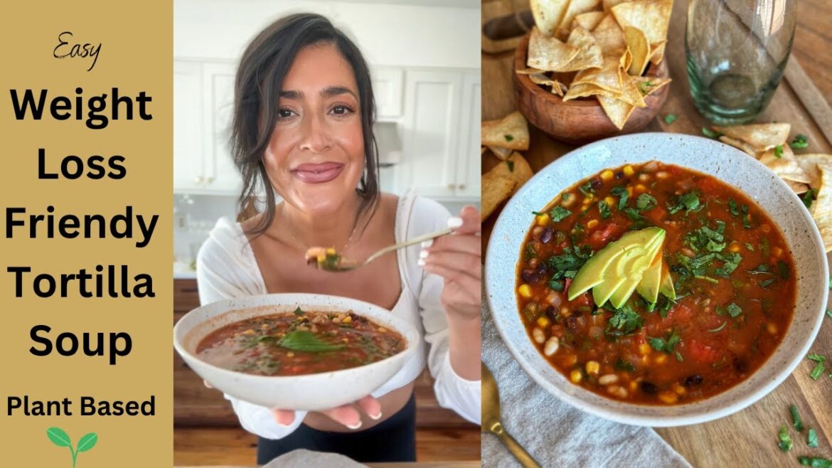 Easy Lime Tortilla Soup // Plant Based // Weight Loss Friendly! Easy Lime Tortilla Soup // Plant Based // Weight Loss Friendly!