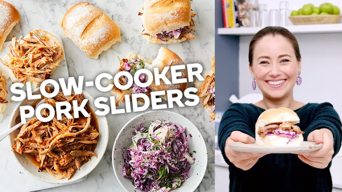 Slow-cooker pork sliders Slow-cooker pork sliders