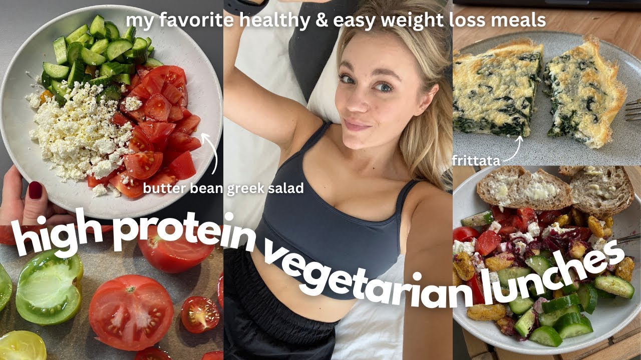 3 High Protein & Vegetarian Lunch Ideas WEIGHT LOSS APPROVED healthy low calorie meals