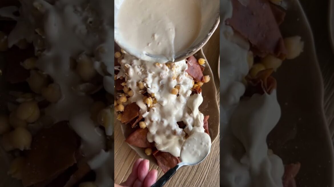 Lebanese breakfast #breakfast #fatteh #foul Lebanese breakfast #breakfast #fatteh #foul