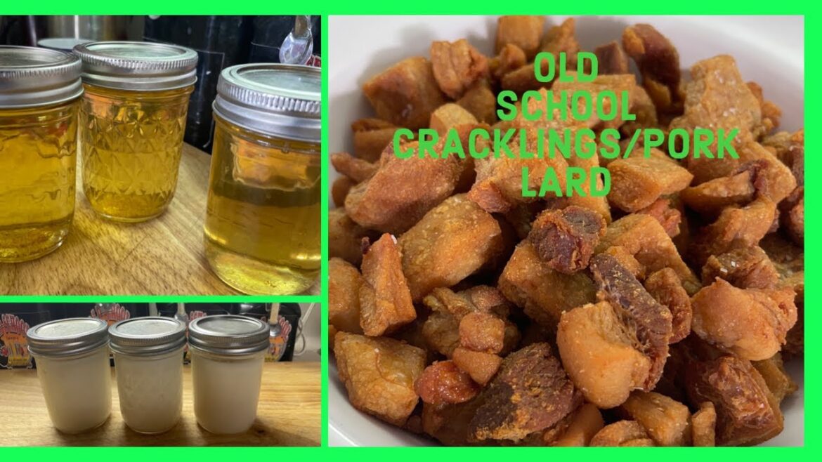 The Perfectly Crispy Pork Cracklings/The Clearest Pork Lard/OLD SCHOOL PORK CRACKLINGS/PORK LARD