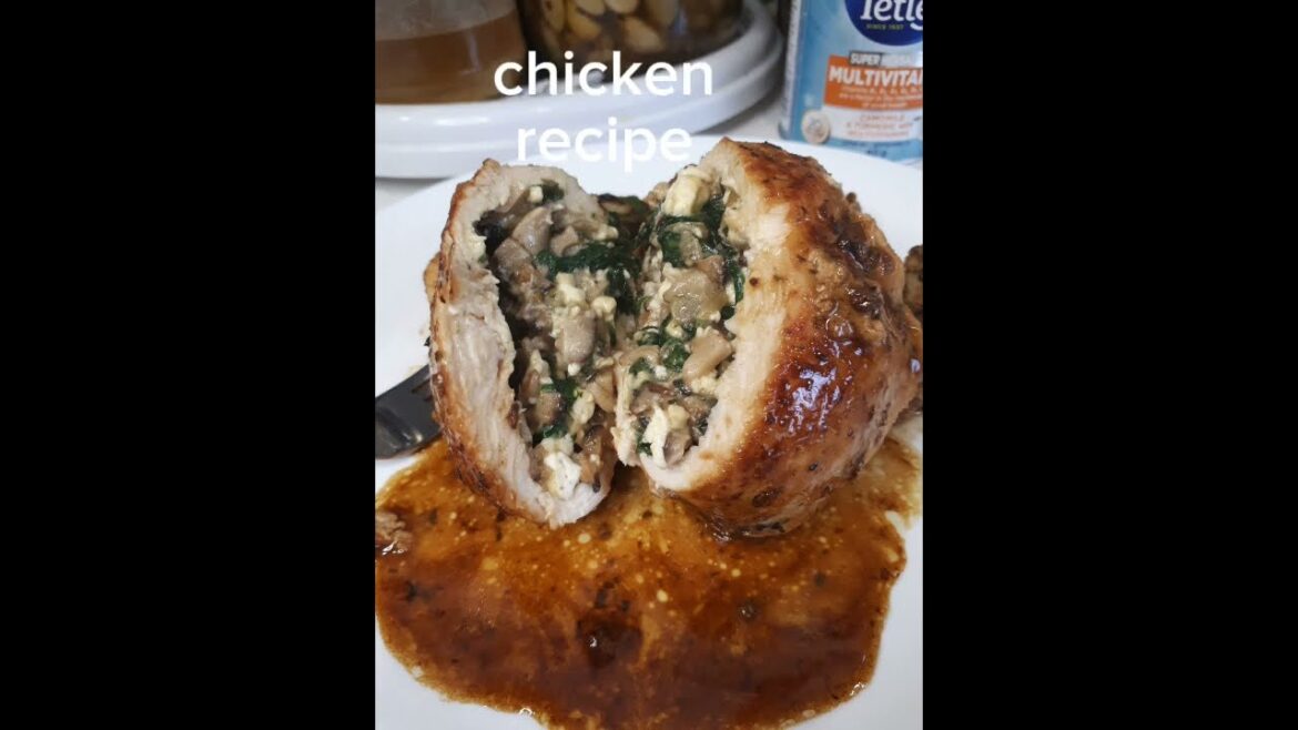 Delicious Spinach, Mushroom, and Feta-Stuffed Chicken Breast Recipe || flavorful and healthy || Delicious Spinach, Mushroom, and Feta-Stuffed Chicken Breast Recipe || flavorful and healthy ||