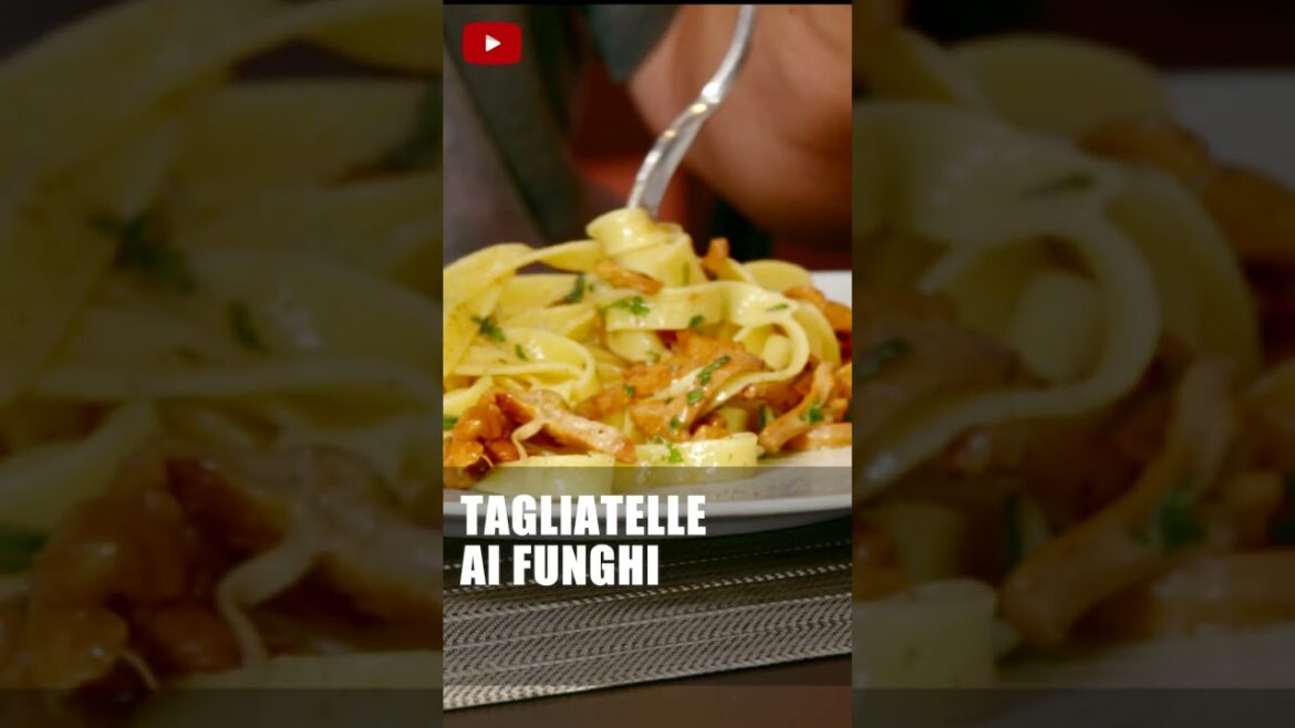 TAGLIATELLE AI FUNGHI FINFERLI -  Buonissime #funghi #finferli #tagliatelle #cucinacasalinga