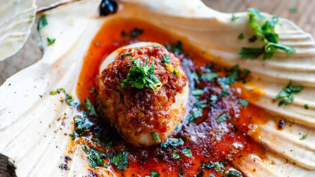 Nduja Garlic Butter Scallops Dining and Cooking