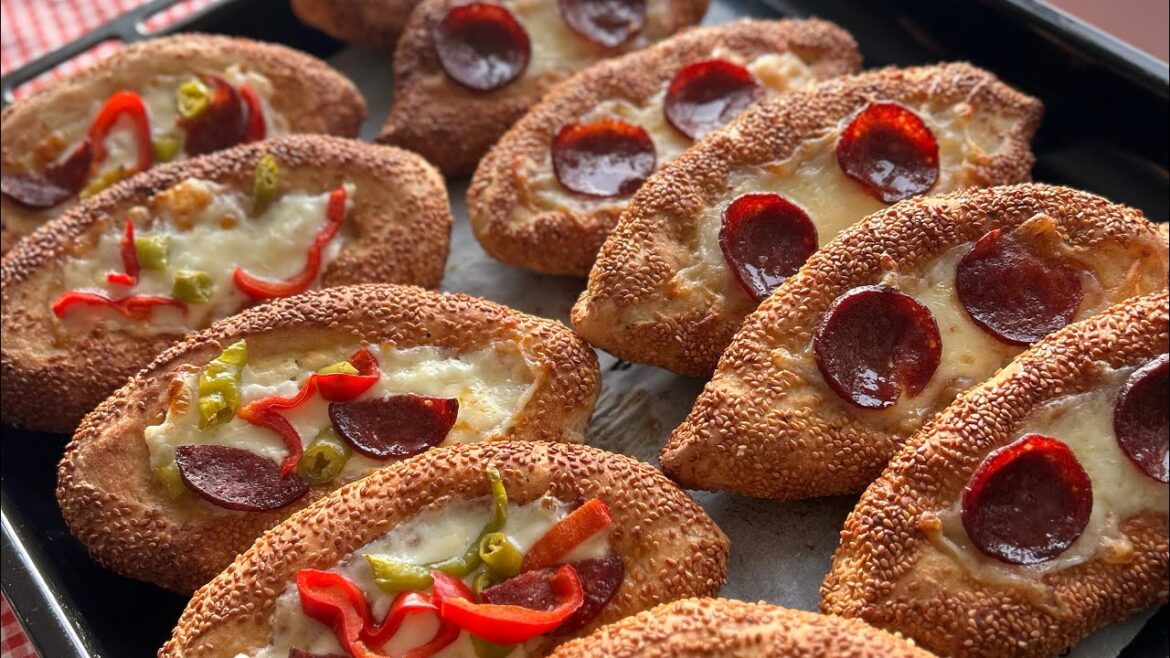 Turkish Simit Pizza