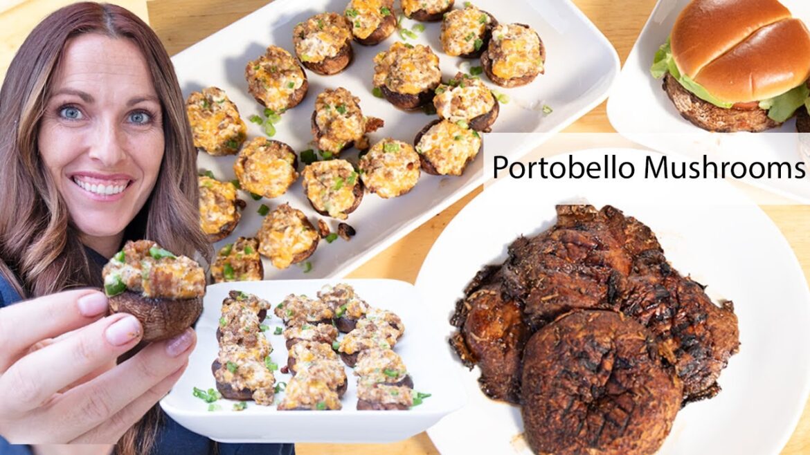 Portobello Mushrooms on the Grill 3 WAYS! Perfect For Any Occasion! Portobello Mushrooms on the Grill 3 WAYS! Perfect For Any Occasion!