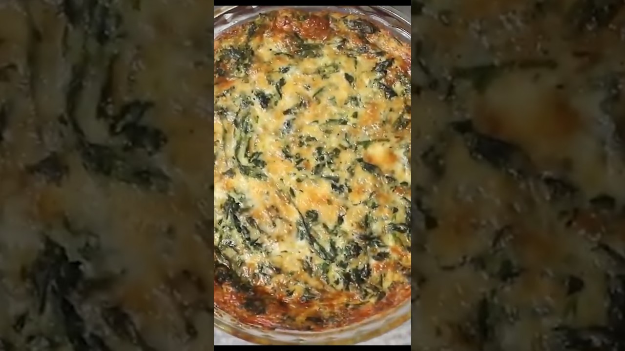 Keto Crustless Spinach Pie Recipe in the comments! Dining and Cooking