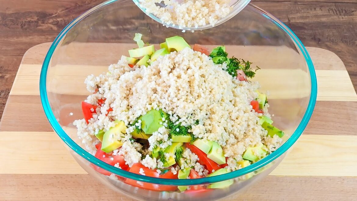 Cooking in 10 minutes. Quinoa Salad Instead of Dinner. How to make quinoa salad?