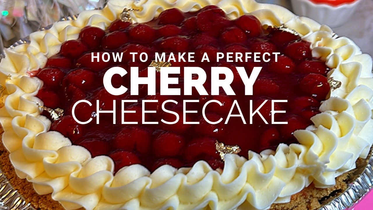 How to make an easy cherry cheesecake Philadelphia cream cheese