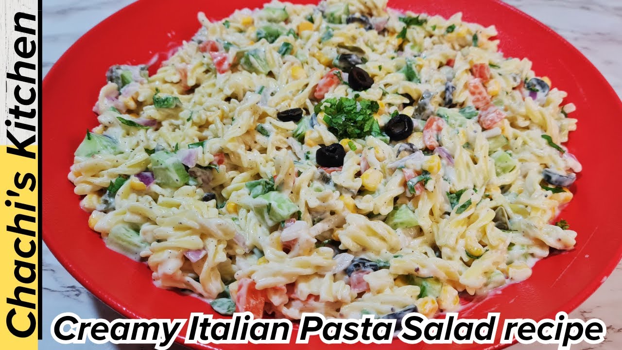 How to make Creamy Italian Pasta Salad 10 minutes pasta Salad recipe