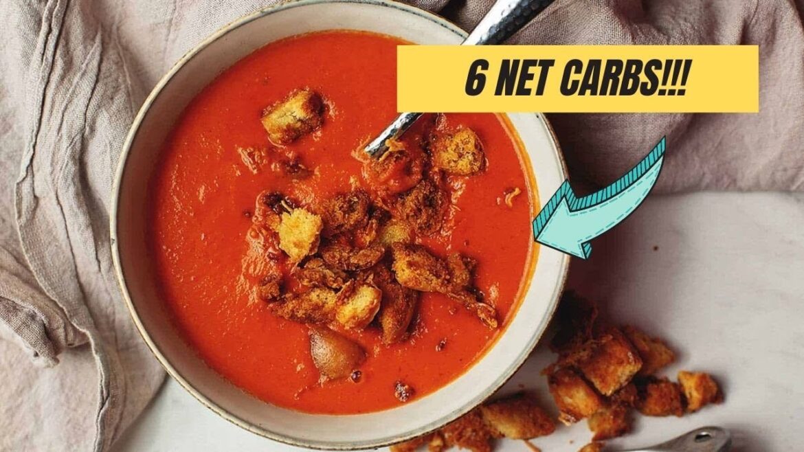 Keto Creamy Tomato Soup With Parmesan Croutons Keto Creamy Tomato Soup With Parmesan Croutons