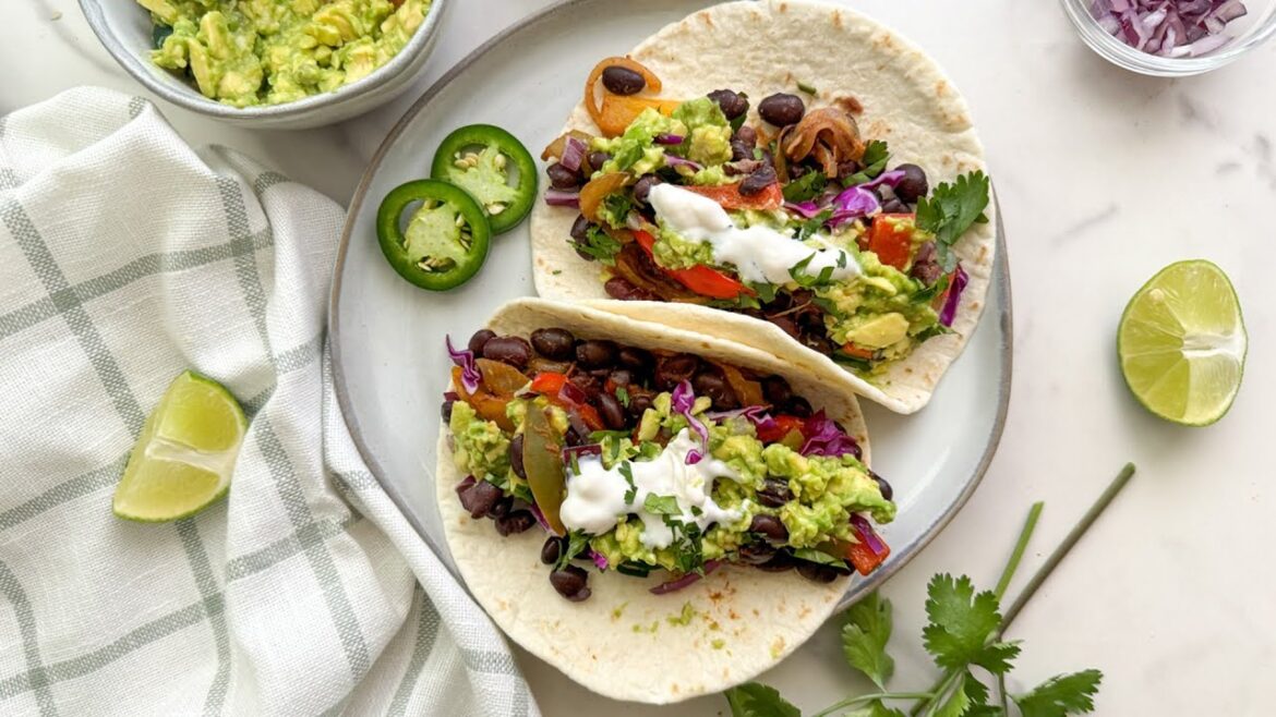 Easy Black Bean Fajitas Recipe