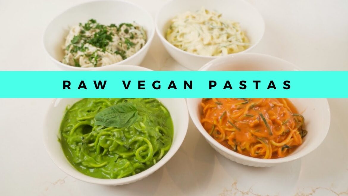 MY TOP 4 EASY RAW VEGAN PASTAS! MY TOP 4 EASY RAW VEGAN PASTAS!