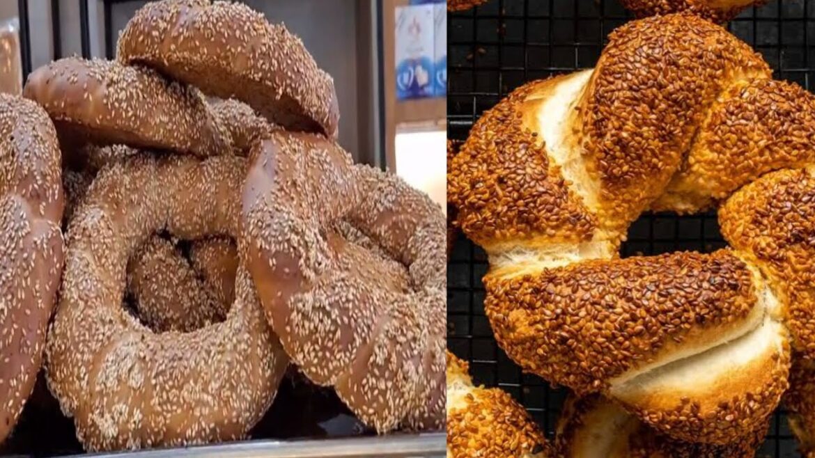 Baking Turkish Bread Simit  Delicious!