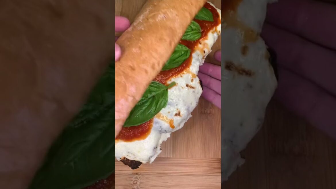 Chicken Parm Garlic Bread Sandwich!! The Best Chicken Parm Sub Recipe!!
