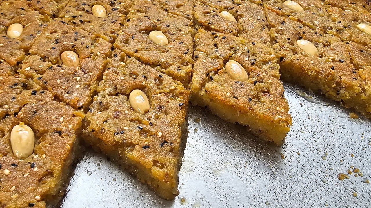 Helbe] palästinensischer Grießkuchen - Dining and Cooking