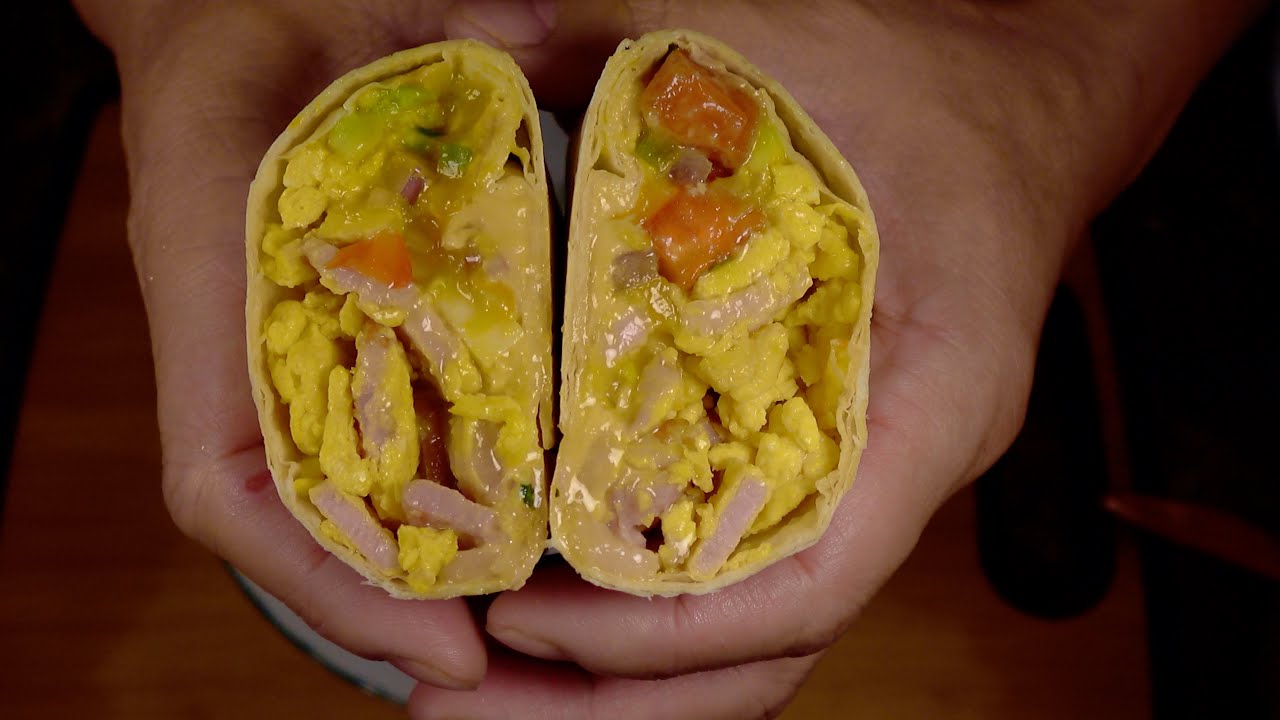 The Perfect Breakfast Burrito Recipe | Egg Bacon Burrito | Breakfast
