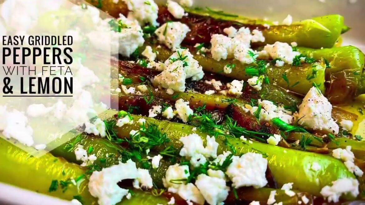 How Easy Is This Recipe? Griddled Peppers With Feta & Lemon | Sivri Biber How Easy Is This Recipe? Griddled Peppers With Feta & Lemon | Sivri Biber