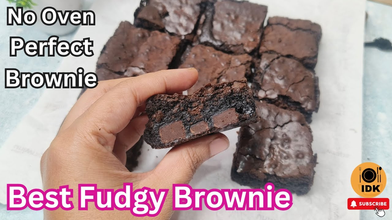 The Best Fudgy Chocolate Brownie Recipe The Perfect Fudgy Brownies With & Without Oven