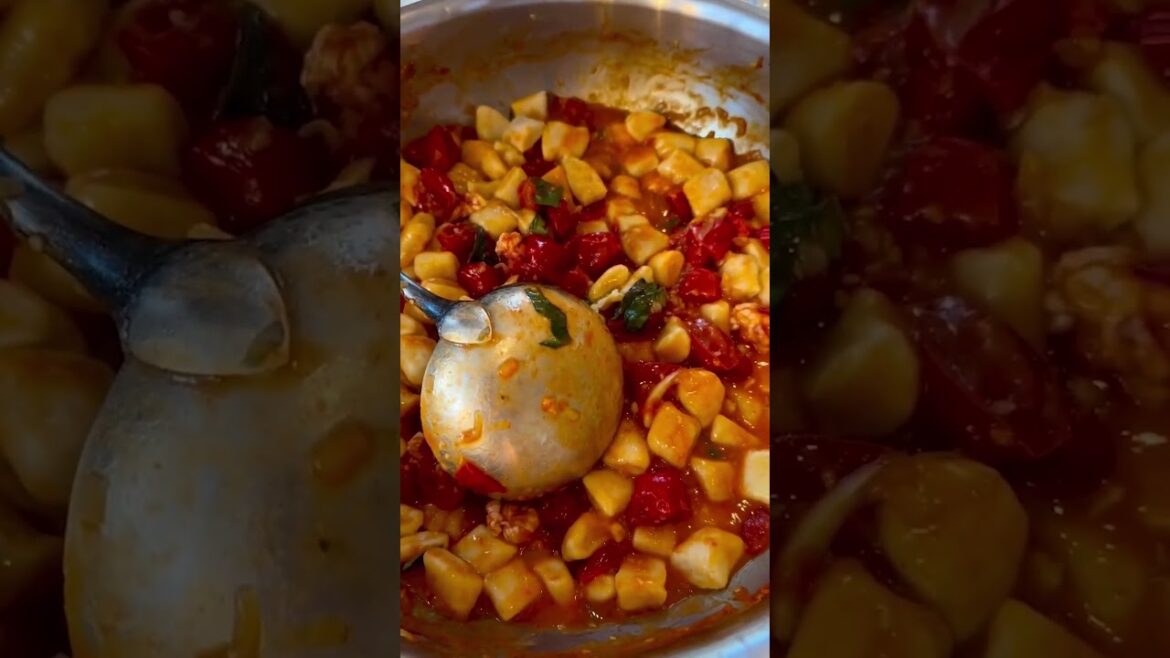 Lobster Gnocchi #shorts #cooking #stanleytucci