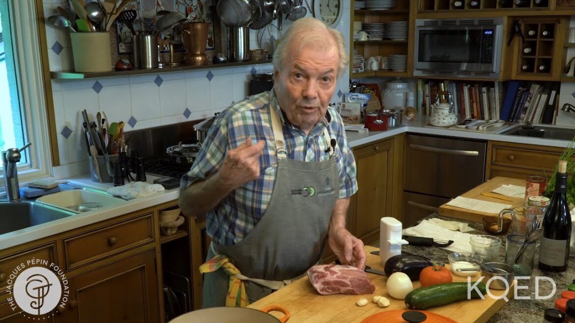Pork roast with ratatouille | Jacques Pépin Cooking At Home | KQED Pork roast with ratatouille | Jacques Pépin Cooking At Home | KQED