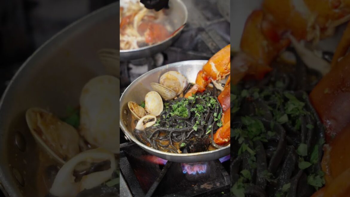 Black Squid Ink Pasta Lobster Fra Diavolo from The Daily Catch