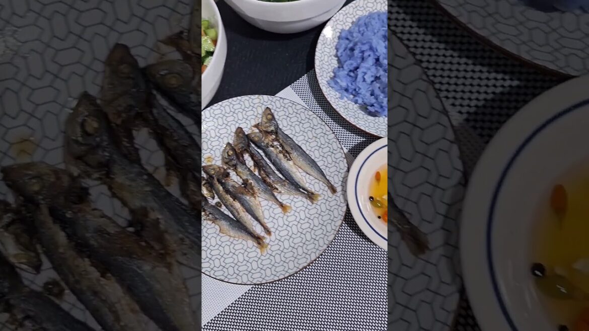 Monggo, Israeli salad and dried fish #happytummy