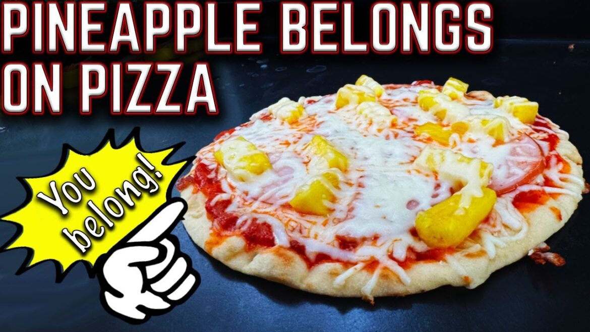 PINEAPPLE BELONGS ON PIZZA, CHANGE MY MIND! MAKING HAWAIIAN PIZZA ON THE GRIDDLE! PINEAPPLE BELONGS ON PIZZA, CHANGE MY MIND! MAKING HAWAIIAN PIZZA ON THE GRIDDLE!