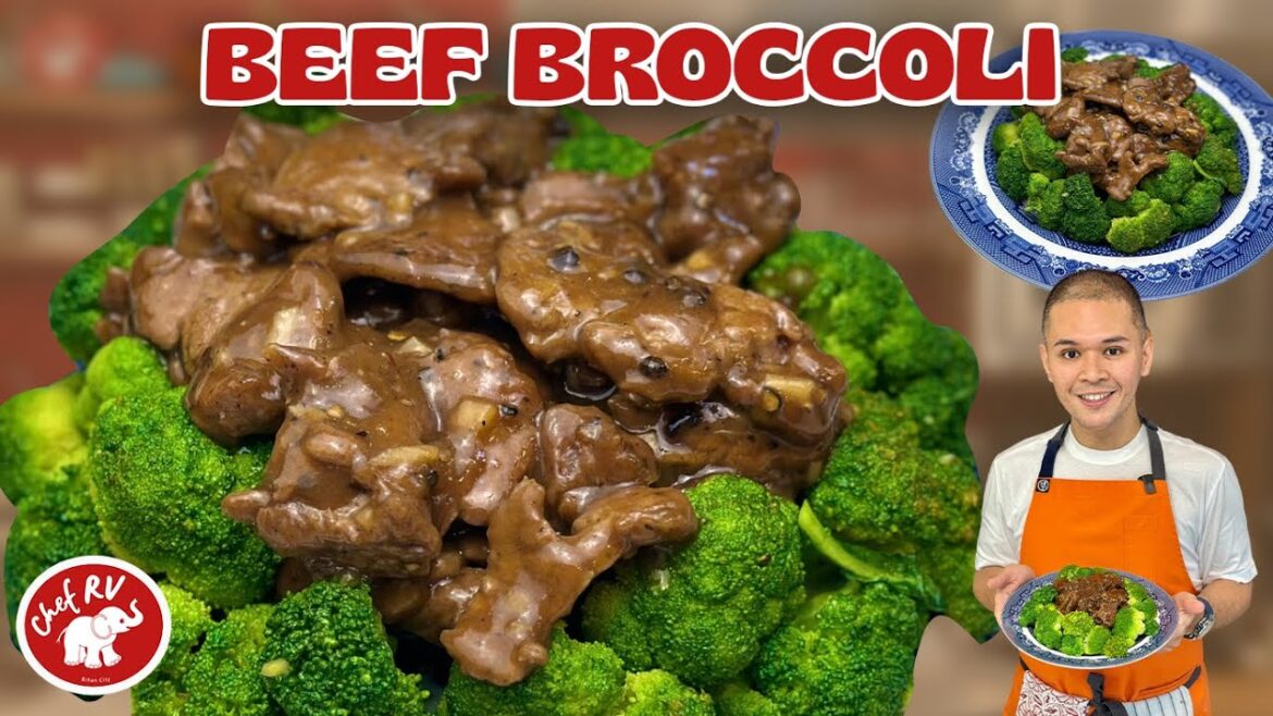 BEEF WITH BROCCOLI! Chef RV’s technique to an extra tender beef, and perfectly cooked broccoli!