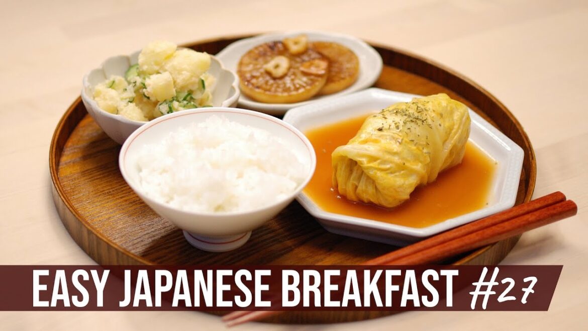 Japanese Stuffed Cabbage Roll Set Meal – EASY JAPANESE BREAKFAST #27 Japanese Stuffed Cabbage Roll Set Meal - EASY JAPANESE BREAKFAST #27