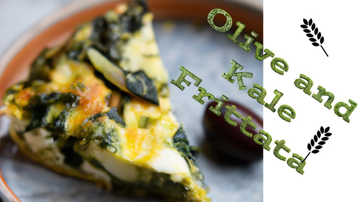 Kale Frittata Recipe - Olive and Kale Frittata #vegangoodness  #breakfastideas