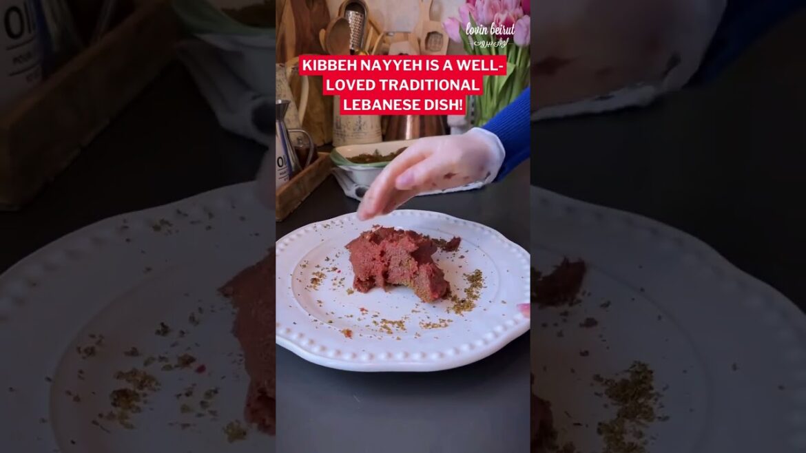Kibbeh Nayyeh (raw meat kibbeh) is a typical Lebanese dish cherished by millions of people!