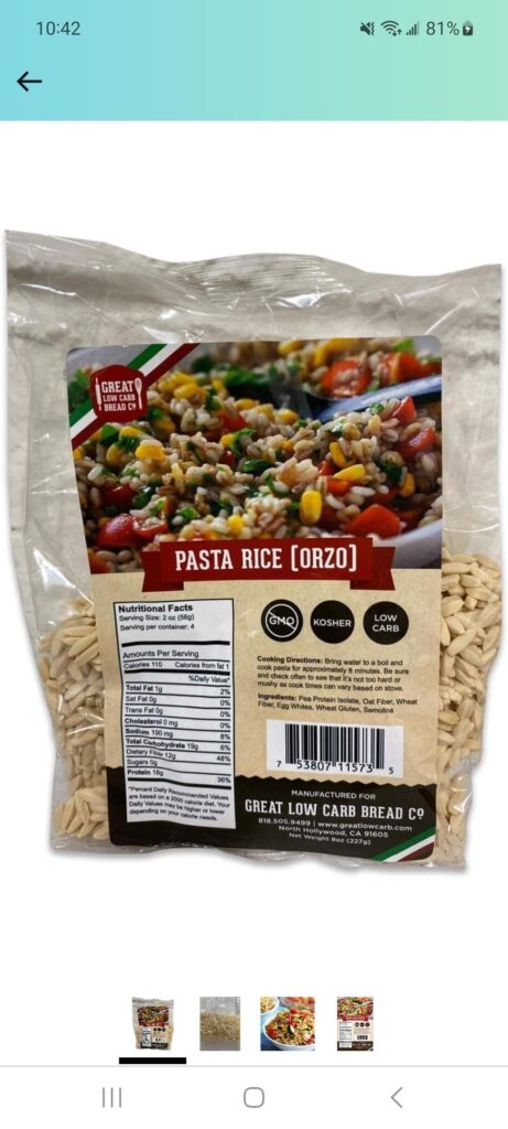 Anybody try this low carb pasta "rice"