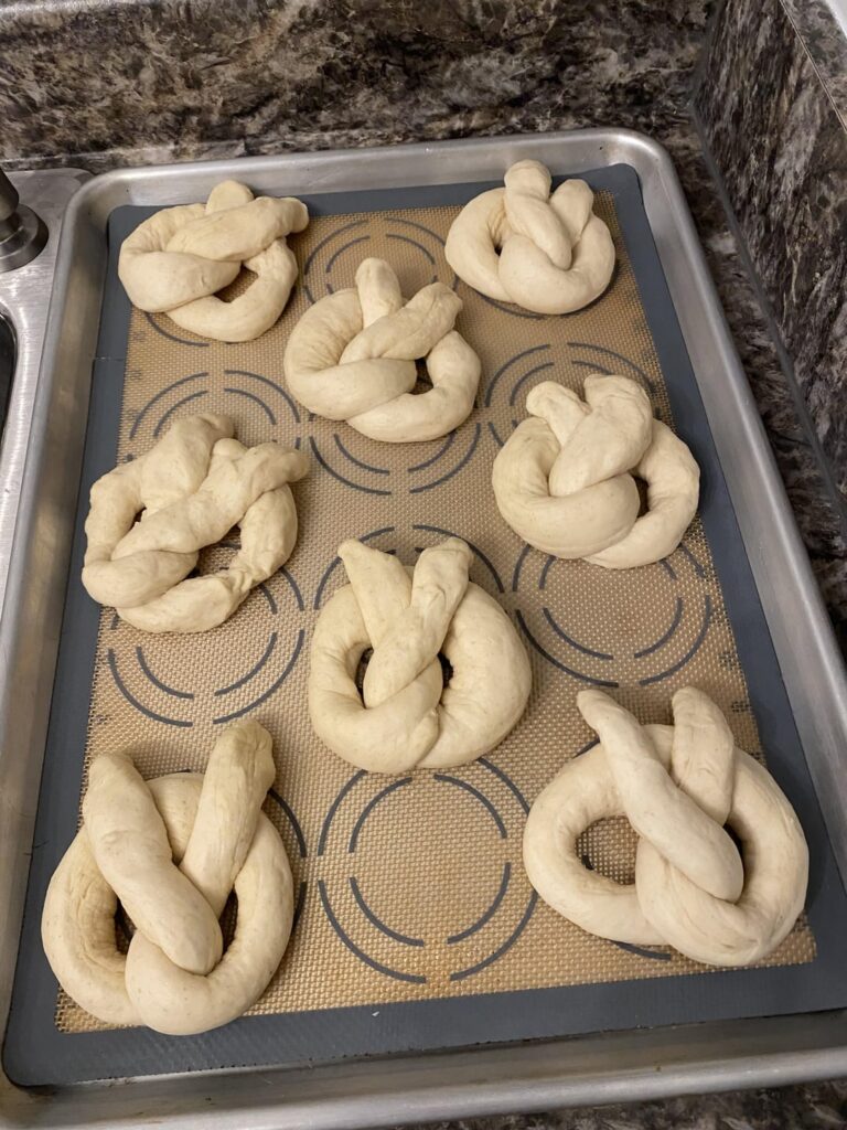Sourdough discard pretzels!
