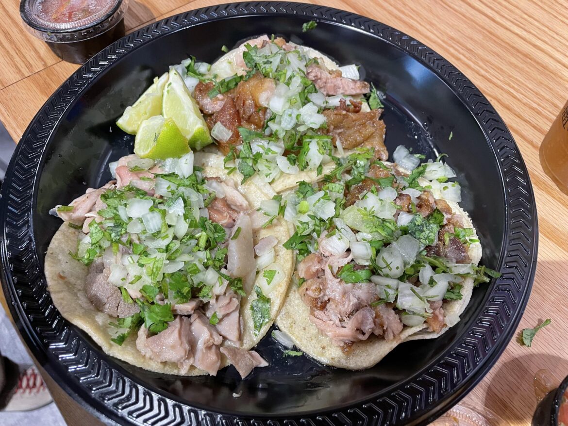 Chicharron tacos from Mercado Gonzalez are top notch Chicharron tacos from Mercado Gonzalez are top notch