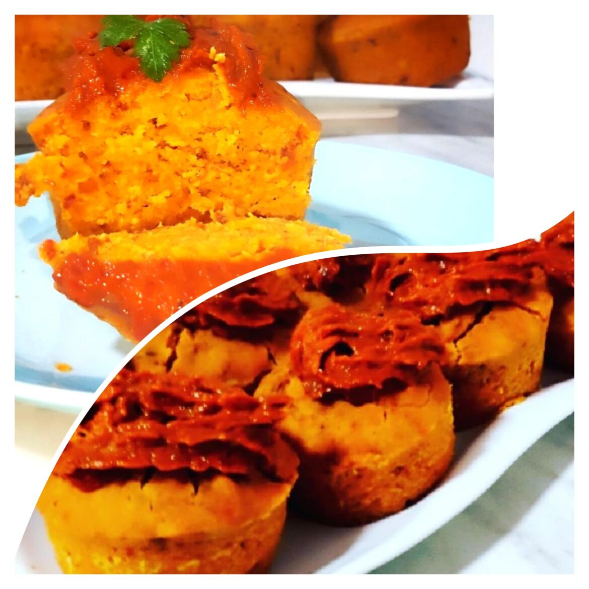 Muffins with ajvar-tasty and soft