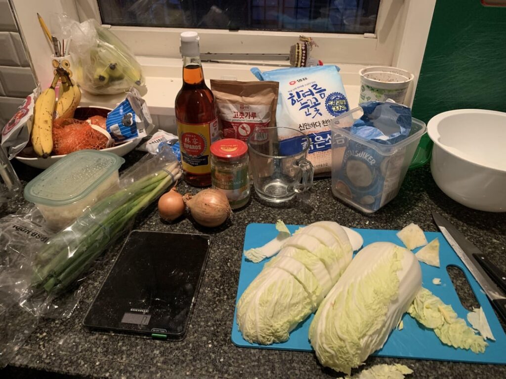 My first Kimchi!