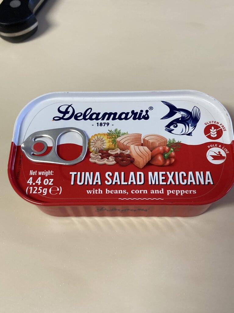 Delamaris Tuna Salad Mexicana with Beans, Corn and Peppers Quesadillas