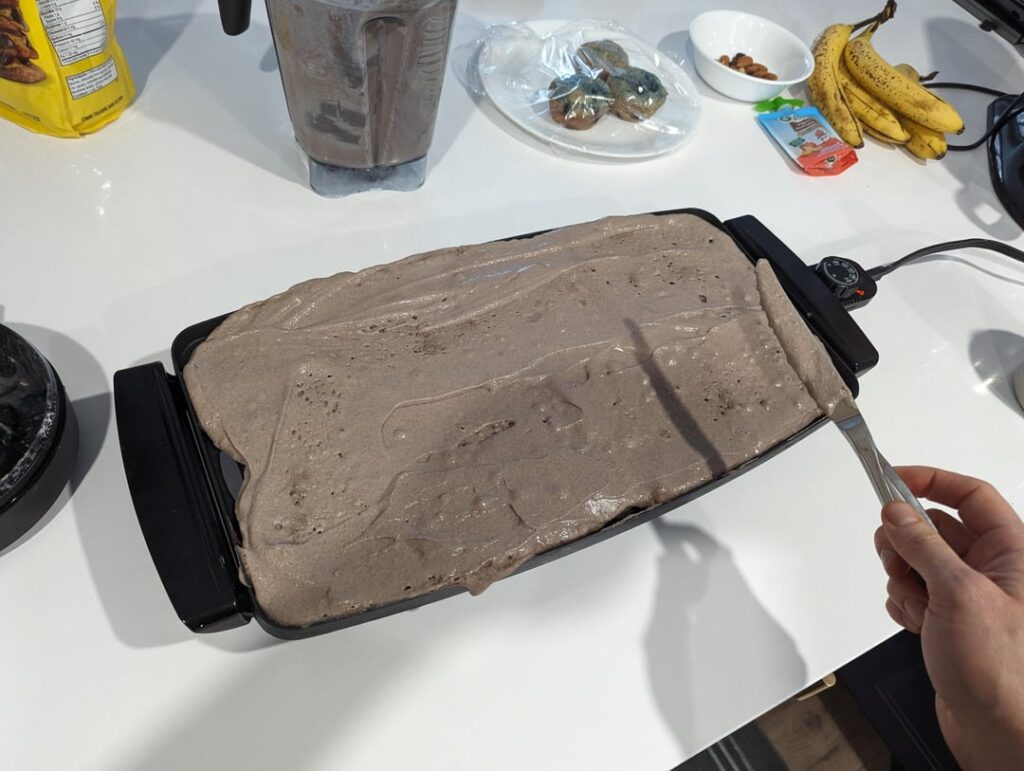 I tried MEGA pancake so you don't have to! (went exactly as expected) Also, an amazing recipe for bean pancakes the kids actually eat!