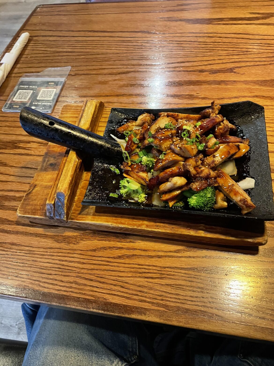 Nothing quite like teriyaki served on a shovel