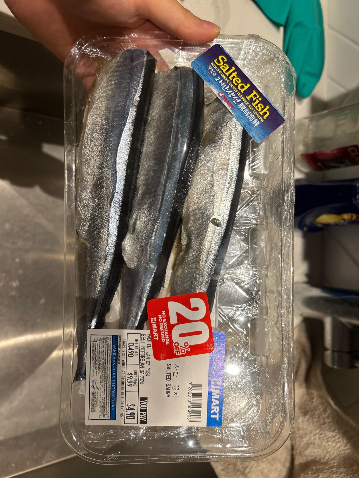 Salted Saury (HMart)