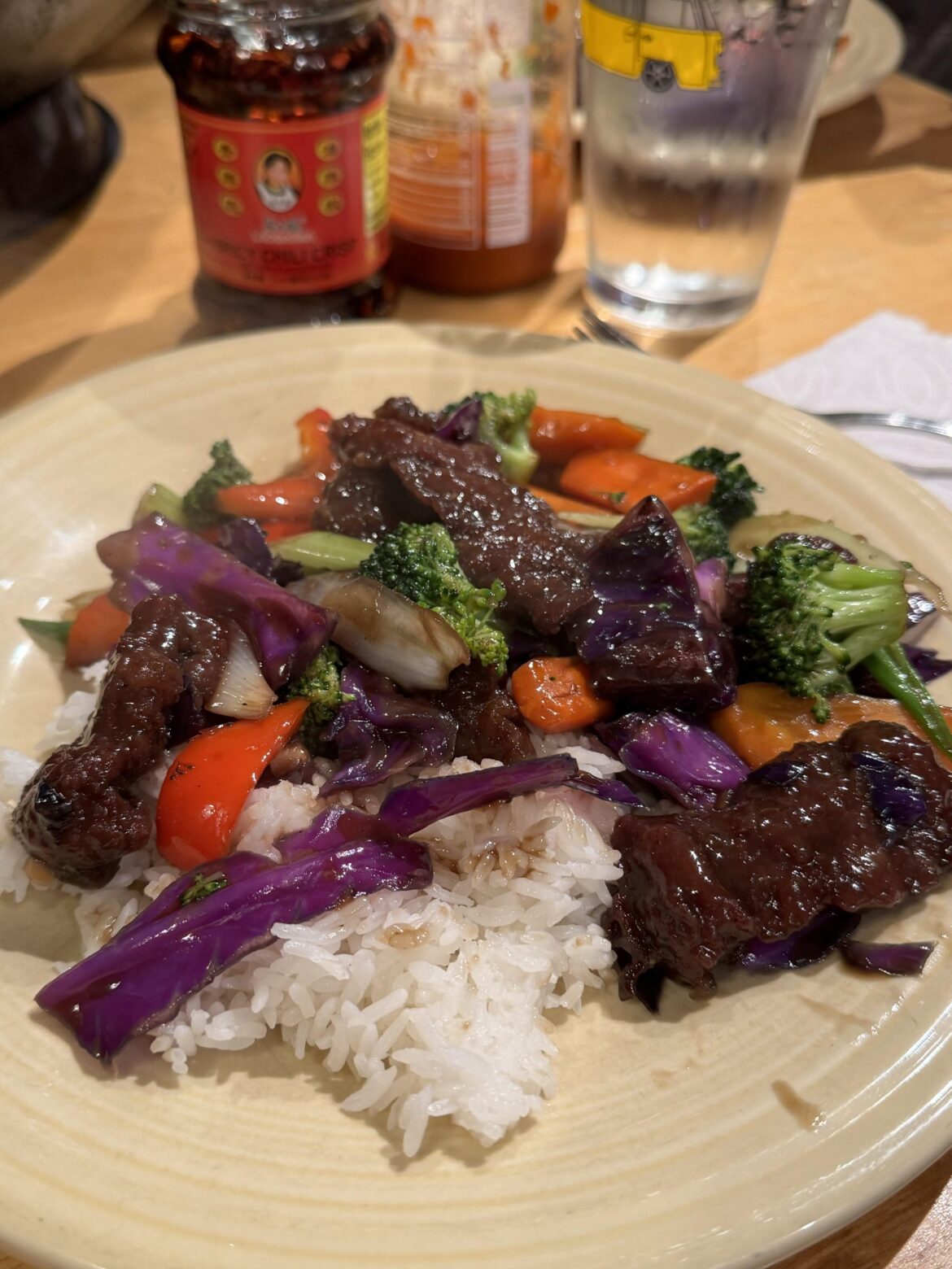[Homemade] Mongolian beef with extra variety of vegetables