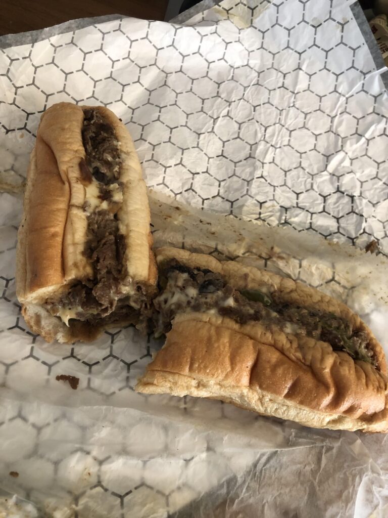 TBone cheesesteak, T-Bone’s in Southside Birmingham