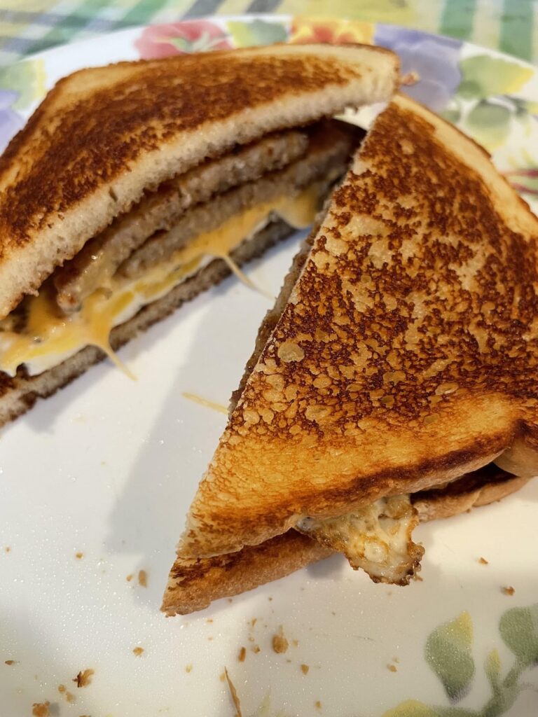 Sausage Egg and Cheese sandwich.