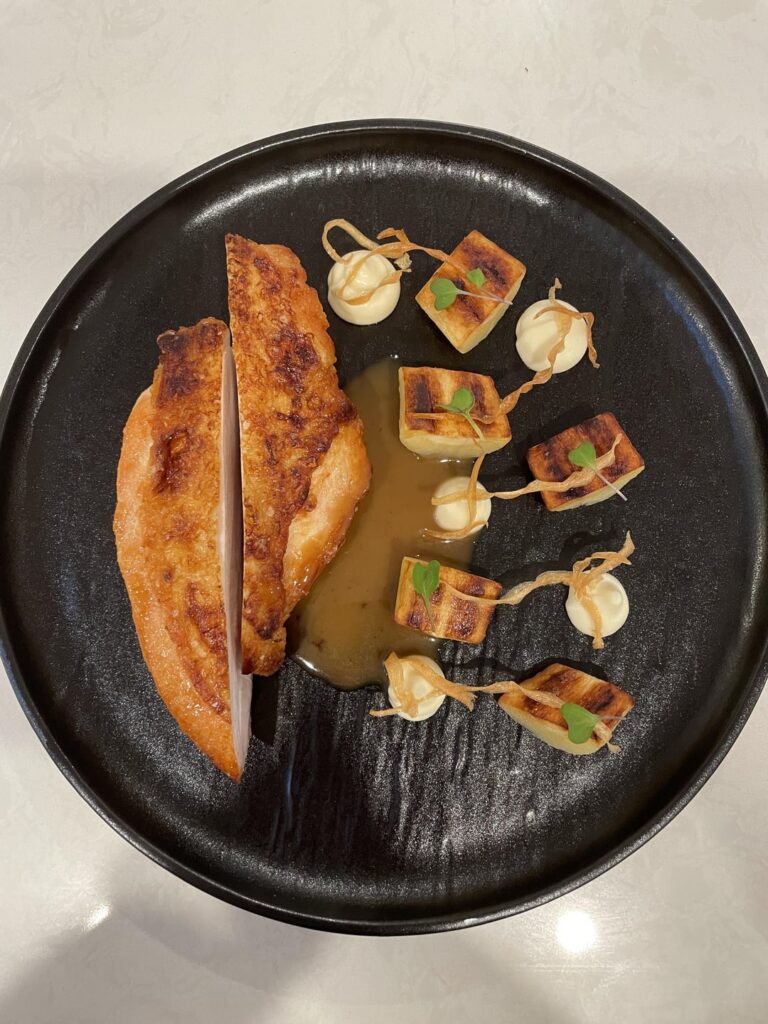 Seared Chicken Breast | Parsnip (Seared, Puree, Crisps) | White Wine Pan Sauce — 4 Formats