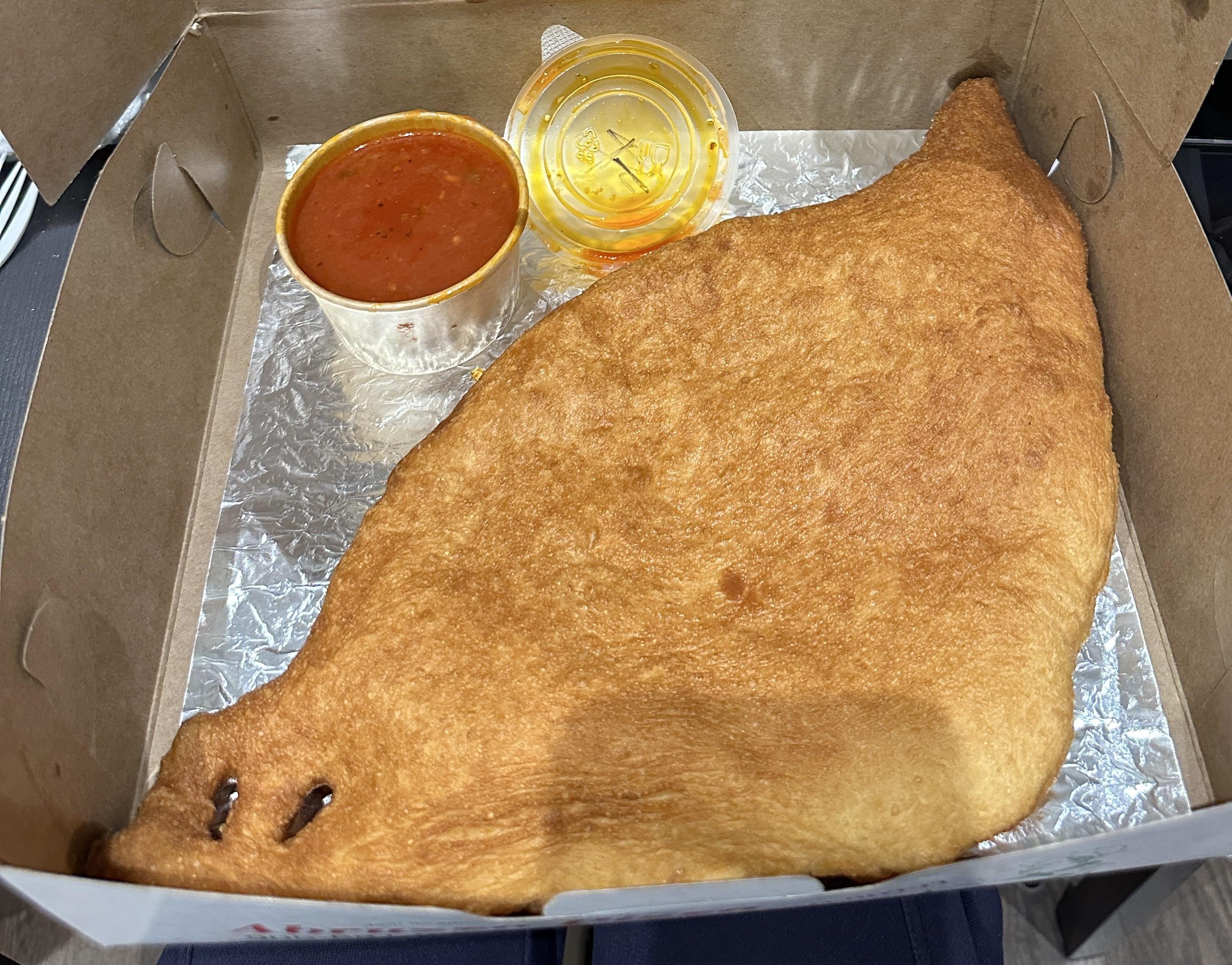 [i ate] deep fried panzerotto with tomato sauce Dining and Cooking