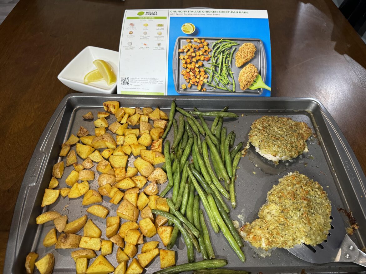 Crunchy Italian Chicken Sheet-Pan Bake