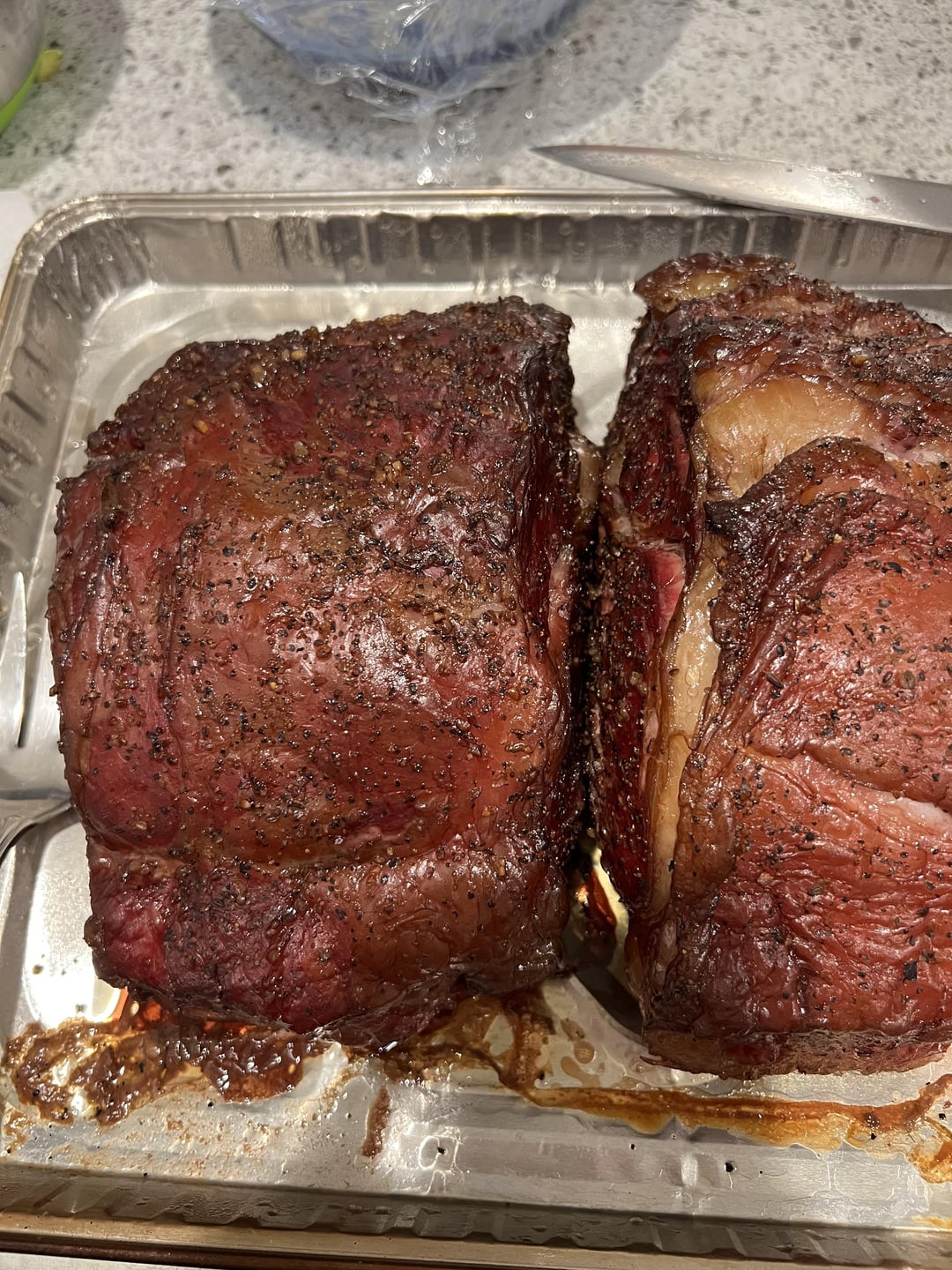 Grandpa made a prime rib roast how’d you think he did? Dining and Cooking