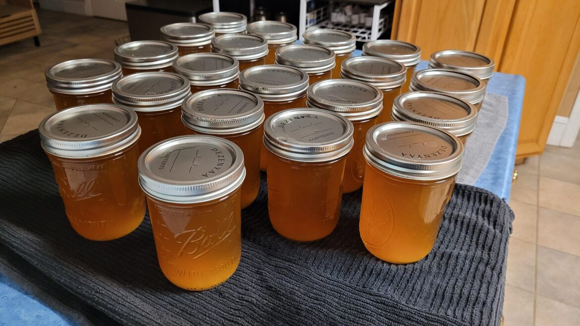 Finally got around to canning Christmas turkey stock