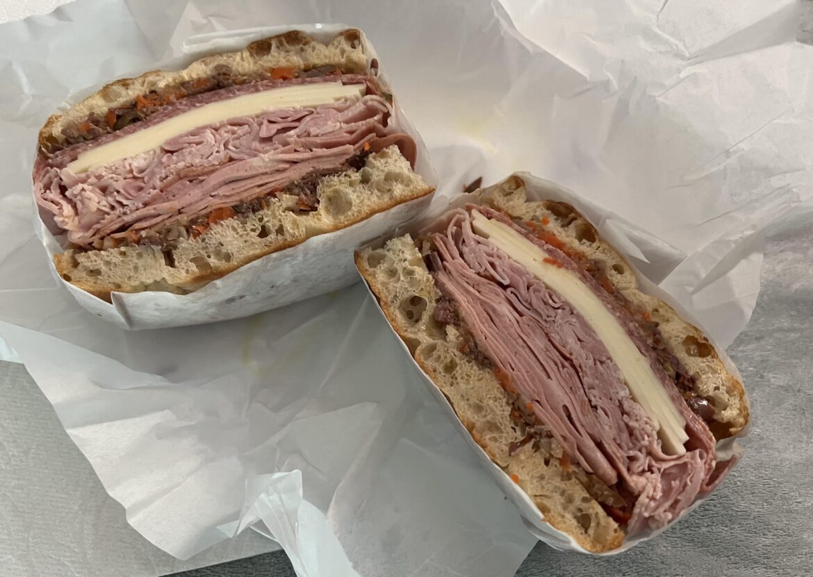 The “NOLA” from Lucia’s (Martinez, CA). Thing is massive.